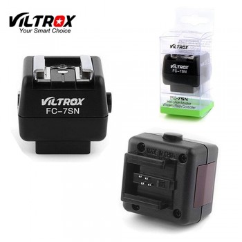 Viltrox FC-7SN Wireless Flash Hot Shoe Adapter Optical Slave Trigger PC Sync For Canon Nikon Pentax flash to Sony Minolta Camera