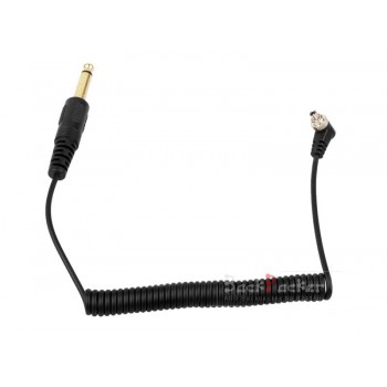 10pcs Accessories Male PC to 6.35mm Plug SYNC Cord Cable for Studio Flash Light RF 603 For Nikon D300s D300 D200 D100 D700
