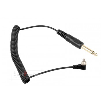 10pcs Accessories Male PC to 6.35mm Plug SYNC Cord Cable for Studio Flash Light RF 603 For Nikon D300s D300 D200 D100 D700