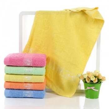 Fiber Bath Towel Solid Pink Soft Towel Home Hotel Towels Quick Absorbency High Quality