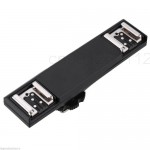 Dual Flash Hot Shoe TTL Off-Camera Speedlite Sync Cord Arm Bracket for Nikon D3400 D3300 D3200 D5500 D5300 D5200 D7000 D7100 D90