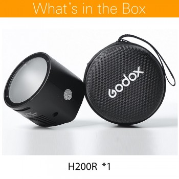 In stock!! Godox H200R Separation Studio Flash Head Extension Head Portable with Spiral Tube for Godox AD200 Flash