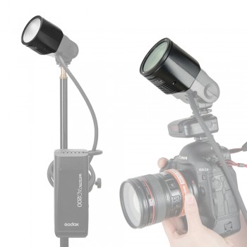 In stock!! Godox H200R Separation Studio Flash Head Extension Head Portable with Spiral Tube for Godox AD200 Flash