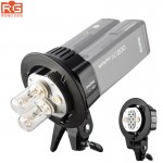 Godox AD-B2 Bowens Mount for AD200 Portable Flash Speedlite 400W power output Dual Head Light Tubes Bracket