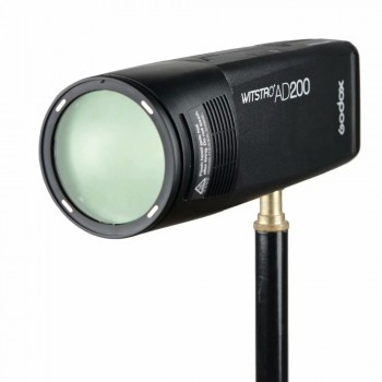 Godox AK-R1 Barn Door, Snoot, Color Filter, Reflector, Honeycomb, Diffuser Ball Kits for Godox AD200 and H200R Round Flash Head