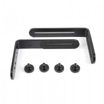 Wholesale 1/4 Hot Shoe Adapter camera flash bracket L bracket bilateral frame twin double L bracket L-bracket for Camera