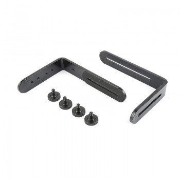 Wholesale 1/4 Hot Shoe Adapter camera flash bracket L bracket bilateral frame twin double L bracket L-bracket for Camera