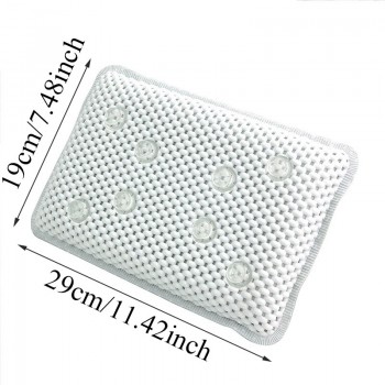 High quality PVC foam sponge bathtub waterproof pillow bathroom bathtub shampoo suction cup bathtub pillow bathroom accessories