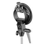 Camera Flash Accesories S-Type Bracket Holder with Elinchrom Mount for Speedlite Flash Softbox Beauty Dish Reflector Umbrella