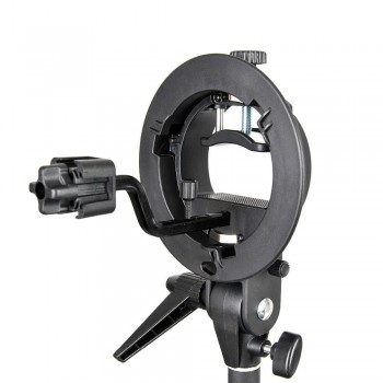 Godox S-FA Universal Aluminium Alloy Four Speedlite Holder Adapter Hot Shoe Mount Adapter for Flash