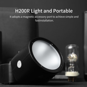 Godox H200R Ring Flash Head Separation Extension Head Portable with Spiral Flash for Godox AD200 Flash