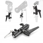 Kaliou H-type LED Light Lamp Flash holder For Photography Video Camcorder DV Camera Tripod Ball Head Clamp Holder Clip Clincher