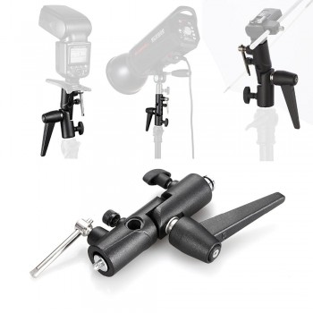 Kaliou H-type LED Light Lamp Flash holder For Photography Video Camcorder DV Camera Tripod Ball Head Clamp Holder Clip Clincher