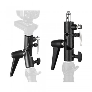 Kaliou H-type LED Light Lamp Flash holder For Photography Video Camcorder DV Camera Tripod Ball Head Clamp Holder Clip Clincher