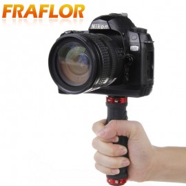 SLR DSLR Camera Rubber Handle Tripod Holder Small Handheld Stabilizer Flash bracket Kit with 1/4 Screw Hole Photo Studio Kit