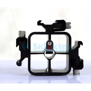 Three Triple Head Hot Shoe Mount Adapter Flash Light Stand Umbrella Holder Bracket