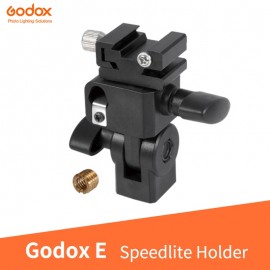 Godox E Speedlite Holder Reflector Umbrella Connector Hot Shoe Light Socket Socket Lampholder with 1/4 hole