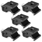 5pcs Camera Metal Cold Shoe Hot Shoe Flash Bracket Mount Adapter With 1/4 Tripod Screw for Light Stand Tripod