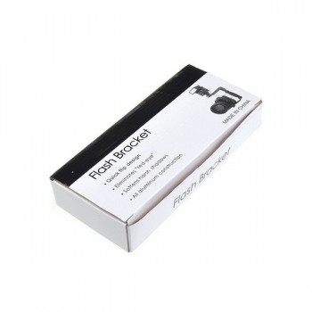 Dual Hotshoe L Shaped Flash Arm Bracket for Flash Speedlight LED Video Light Microphone PF230