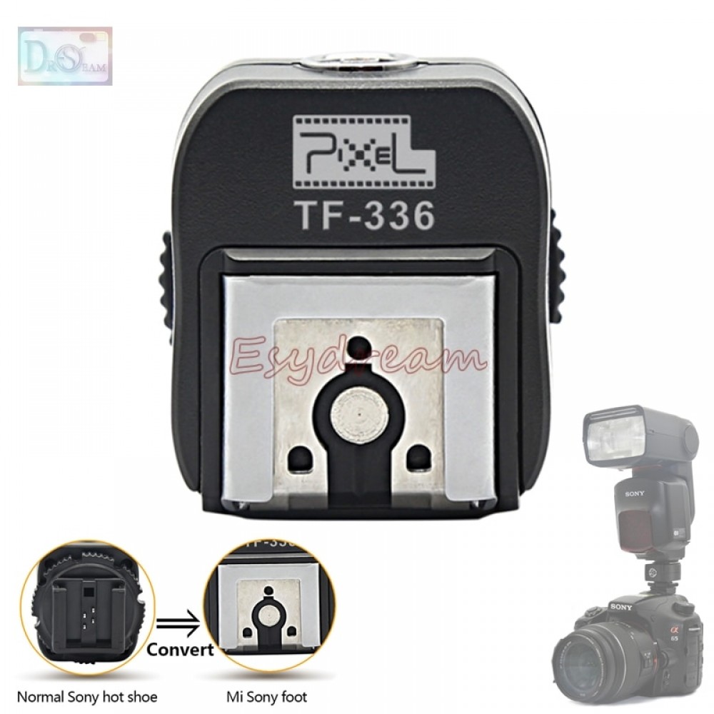 Pixel TF-336 TTL Hot Shoe Adapter for Sony New Multi-Interface Flash to Normal Old Interface Camera A100 A200 A230 A330 A350