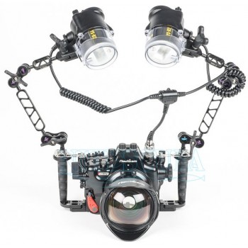 Nitescuba Diving Strobe Dual Sync Cord digital fiber optic cable for INON Z240 SEAamp;SEA YS-D1 D2 5pin Nikonos for Camera housing