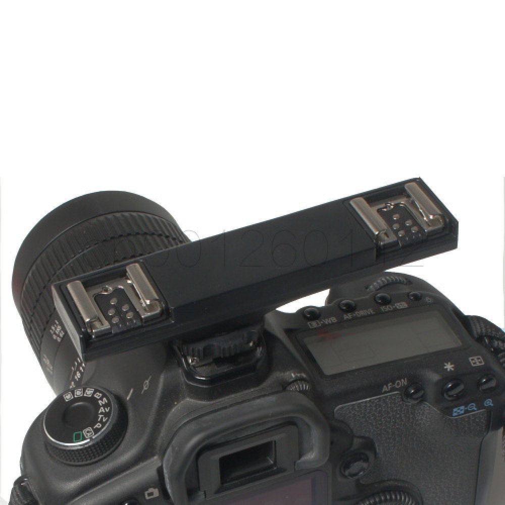 Dual Flash Hot Shoe TTL Off-Camera Speedlite Sync Cord Arm Bracket for  Canon 7DII 70D 5DR 5DRS 5DIII 6D 5D4 6D 7D 650D 700D