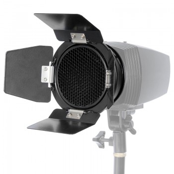 Godox BD-03 Barn Door With Honeycomb Grid and 4 Color Filter Kits for Photo Studio Flash K-150 K-180 250SDI 300SDI E250 E300