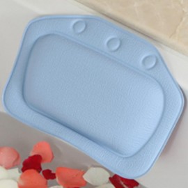 Eco-Friendly Comfortable SPA Bath Pillow Headrest Suction Cup Bathtub Soft Pillows Bathroom Products 21*31cm