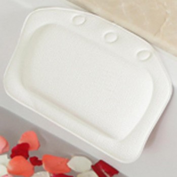 Eco-Friendly Comfortable SPA Bath Pillow Headrest Suction Cup Bathtub Soft Pillows Bathroom Products 21*31cm