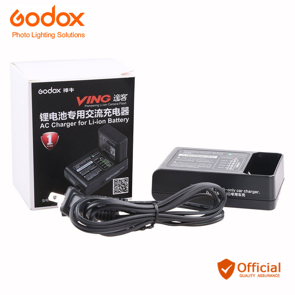 Godox VC-18 Li-ion Battery AC Charger Kit for Godox VB18 Li-ion Battery Ving V850 V850 II V860II-S V860C V860II Speedlite Flash