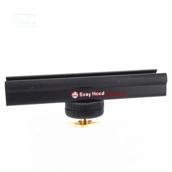 10cm 4 Flash Bracket Hot / Cold Shoe Extension Rail Slider for Yongnuo Metz Nissin Speedlite Led Light Microphone Trigger PF222