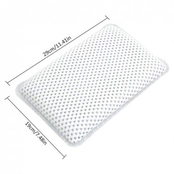 LIVING SMART PVC Foam Waterproof Sponge Spa Bath Pillow Waterproof Bathtub Shampoo Pillow Cushion