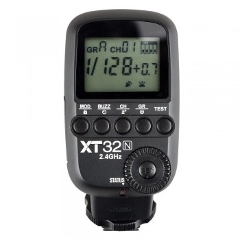Godox XT32N XT-32N 2.4G Wireless 1/8000s High-speed sync Flash Trigger for Godox X System Flash XTR-16 XTR-16S for Nikon DSLR