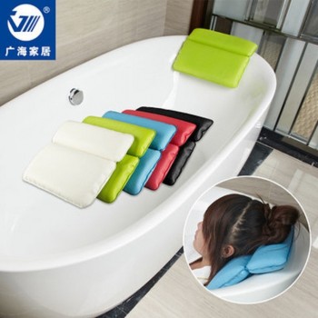 Free shipping beige spa pillow green bath pillow blue bathtub pillow white big soft bath pillow