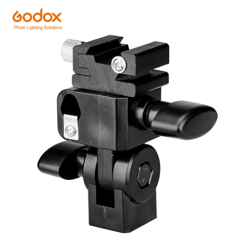 Godox E-Type Flash Hot Shoe Umbrella Holder Swivel Bracket Mount Light Stand Type E for DSLR