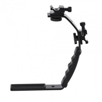 Flash Accessories L-Shaped Flash Bracket Holder Hot Shoe Mount For Flashlight DV Camcorder 120/135 Film Camera