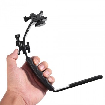 Flash Accessories L-Shaped Flash Bracket Holder Hot Shoe Mount For Flashlight DV Camcorder 120/135 Film Camera