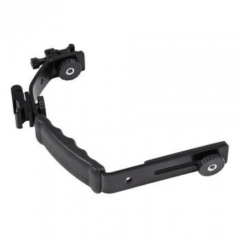 Flash Accessories L-Shaped Flash Bracket Holder Hot Shoe Mount For Flashlight DV Camcorder 120/135 Film Camera