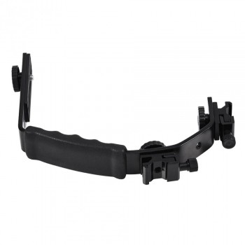 Flash Accessories L-Shaped Flash Bracket Holder Hot Shoe Mount For Flashlight DV Camcorder 120/135 Film Camera