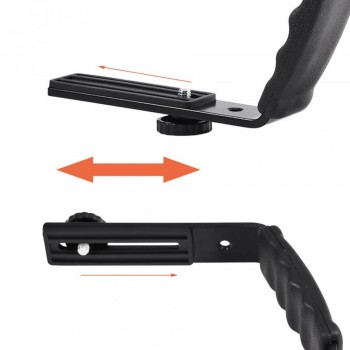Flash Accessories L-Shaped Flash Bracket Holder Hot Shoe Mount For Flashlight DV Camcorder 120/135 Film Camera