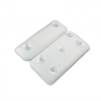 PVC Foam Sponge Bath Pillow Anti-slip Bathtub Headrest Soft Bathroom Pillows with Suction Cup Bath SPA Head Pillow