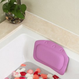SPA Bath Pillow Home Bathtub Pillow PVC Neck Bathtub Cushion Soft Headrest Suction Cup Bathtub Pillow Accessories