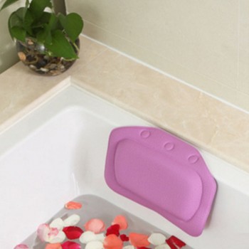 SPA Bath Pillow Home Bathtub Pillow PVC Neck Bathtub Cushion Soft Headrest Suction Cup Bathtub Pillow Accessories