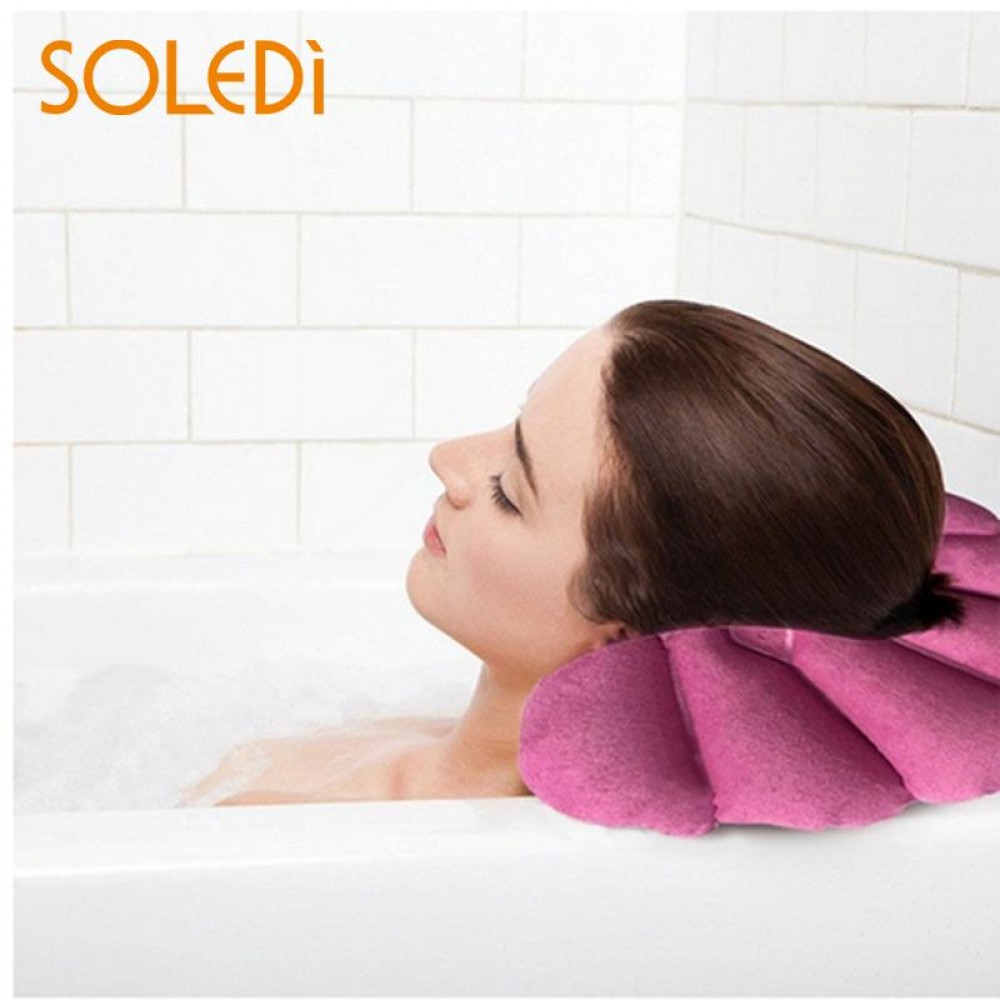 Bathroom Inflatable Bath Pillow Back Neck Cushion Bathtub Rest Relaxing Great