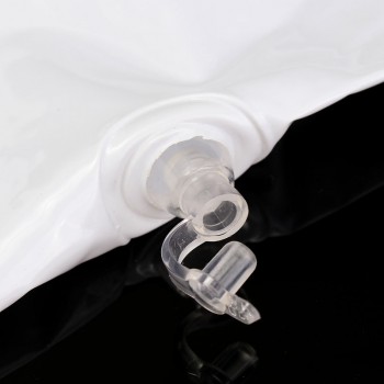1pc Inflatable White Square Bath Pillow 360 x 180 x 100mm Headrest Bathroom Bath Pillow Cushion Pillow With 2 Suction Cups