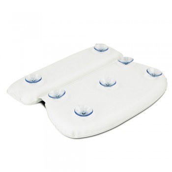 1 Pcs Eco-friendly Flexible Comfort PU Bath Pillow Bathtub Spa Pillow Headrest Bathroom Supplies With Silica Gel Suction Cups