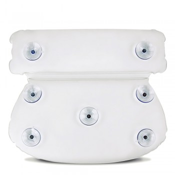 1 Pcs Eco-friendly Flexible Comfort PU Bath Pillow Bathtub Spa Pillow Headrest Bathroom Supplies With Silica Gel Suction Cups