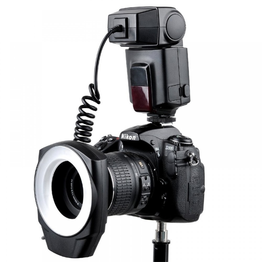Godox ML-150 Macro Ring Flash Light Speedlite with 6 Lens Adapter Rings for Canon Nikon Pentax Olympus DSLR cameras