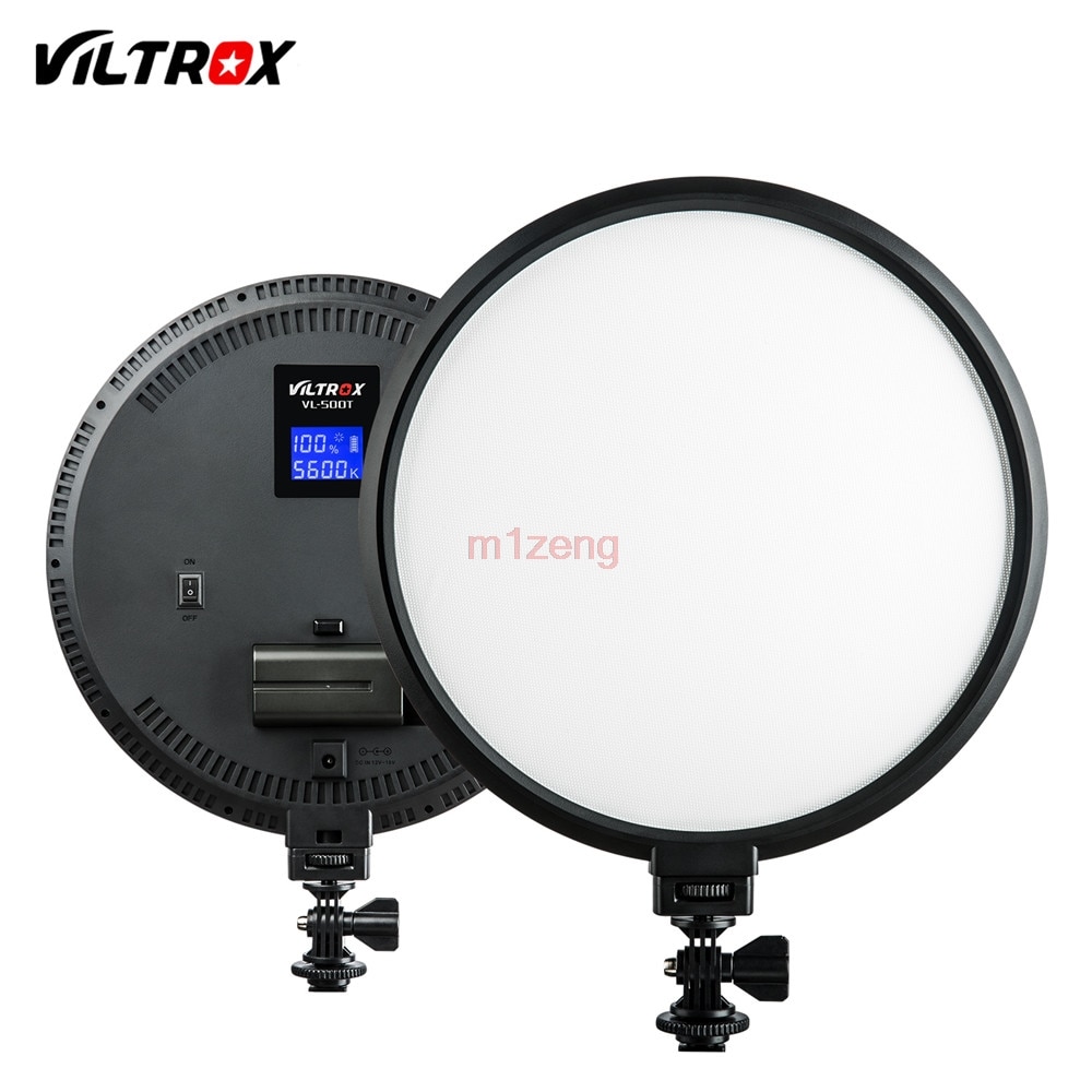 VL-500T 25W Slim Bi-Color Dimmable LED Video Ring Flash Light for Canon nikon pentax camera shooting YouTube Video show Live