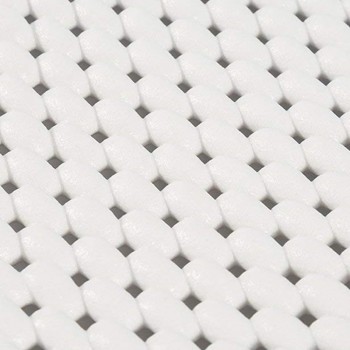 LIVING SMART Bathtub Mat with Single Pillow Hollow PVC Foam Spa Bathtub Pad Non-Slip 49.21 x 14.17inch